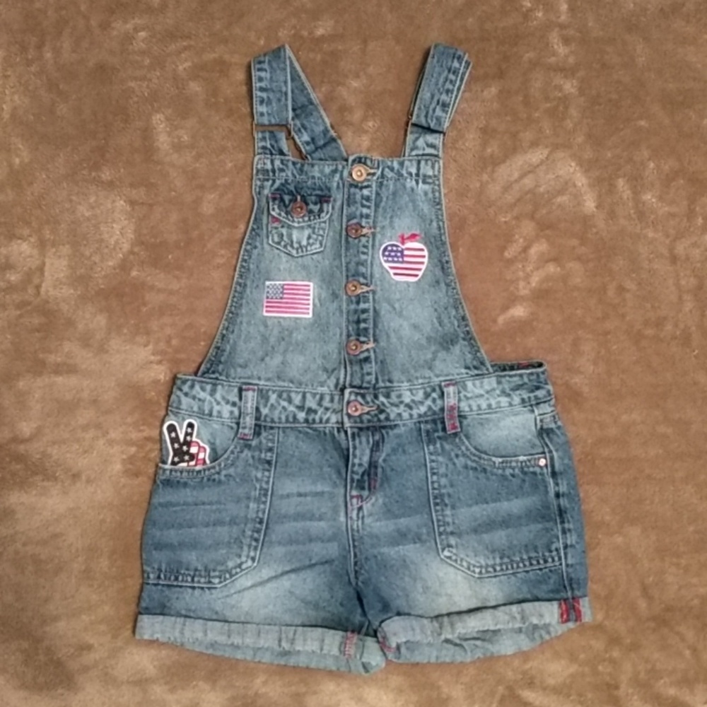 2 for $10 sale    Girl's overall shorts
